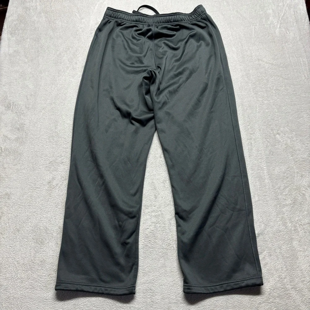 Nike Therma-FIT Mens XL Gray Fleece Lined Athletic Training Pants Drawstrings
